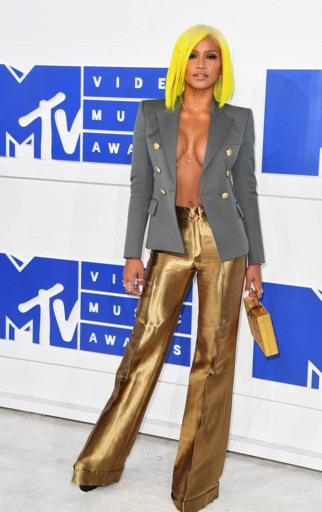 Model/actress/dancer/recording artist Cassie attends the 2016 MTV Video Music Awards on August 28, 2016 at Madison Square Garden in New York. / AFP / Angela Weiss        (Photo credit should read ANGELA WEISS/AFP/Getty Images)