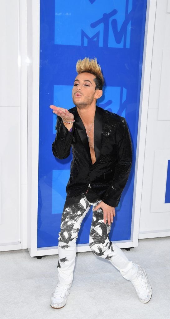 Frankie Grande attends the 2016 MTV Video Music Awards on August 28, 2016 at Madison Square Garden in New York. / AFP / Angela Weiss        (Photo credit should read ANGELA WEISS/AFP/Getty Images)