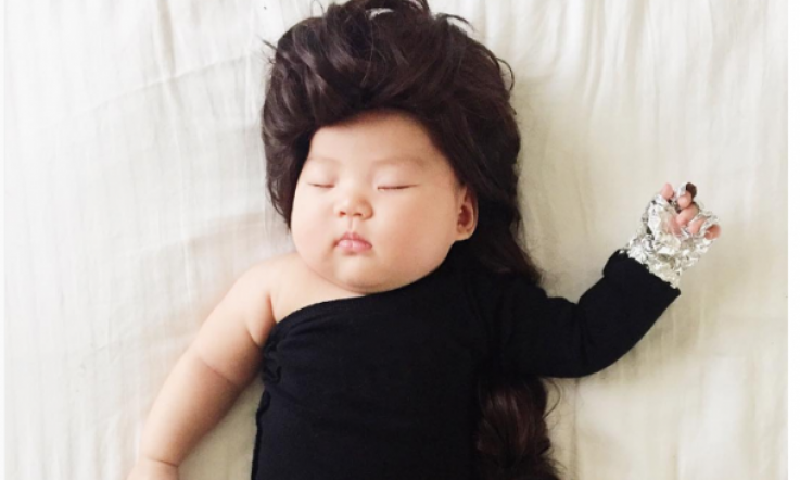 Napping baby dressed up as celebs and famous characters is the cutest thing