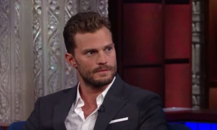 Watch: Jamie Dornan being a handsome devil on The Late Show with Stephen Colbert