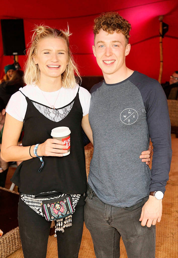 Brian Glennon and Rosanna Irwin at the JUST EAT Retreat at Electric Picnic. photo Kieran Harnett