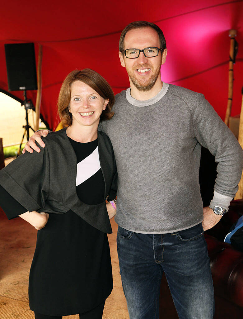 Nell Ward and Francis Doherty at the JUST EAT Retreat at Electric Picnic. photo Kieran Harnett