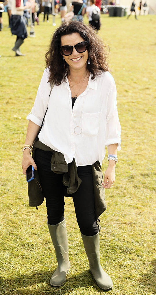 Comedian Deirdre O'Kane at the JUST EAT Retreat at Electric Picnic. photo Kieran Harnett