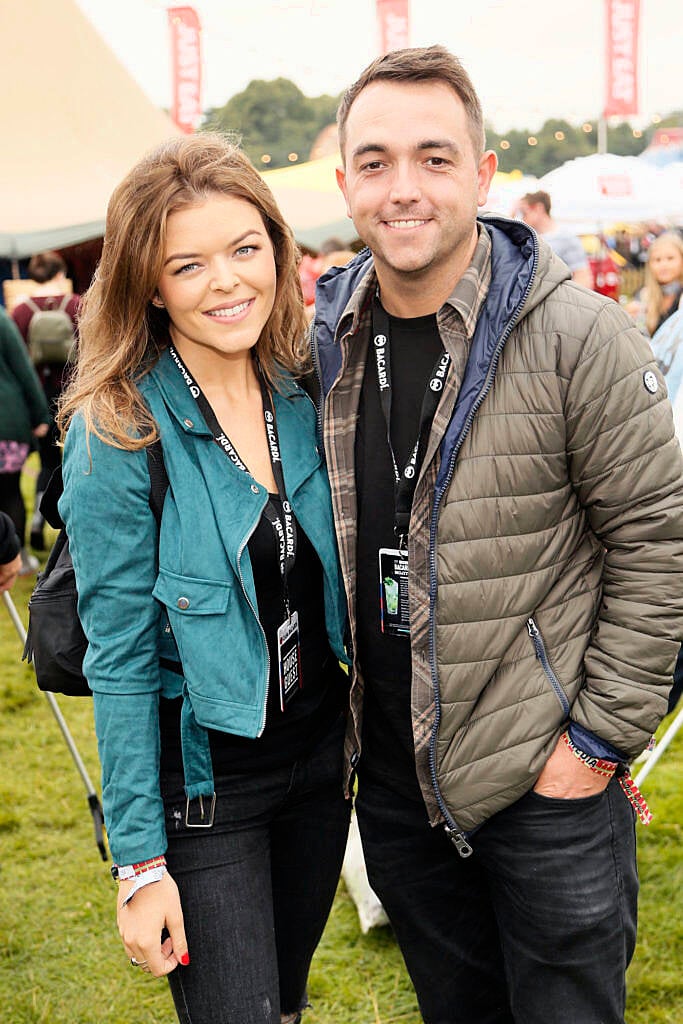 Doireann Garrihy and JJ Hartigan at the JUST EAT Retreat at Electric Picnic. photo Kieran Harnett