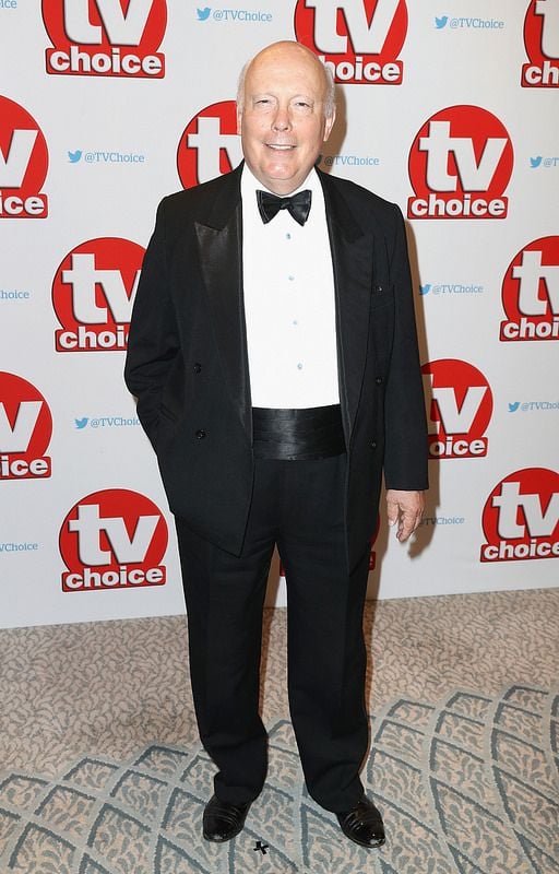 Julian Fellowes arrives for the TV Choice Awards at The Dorchester on September 5, 2016 in London, England. (Photo by Chris Jackson/Getty Images)