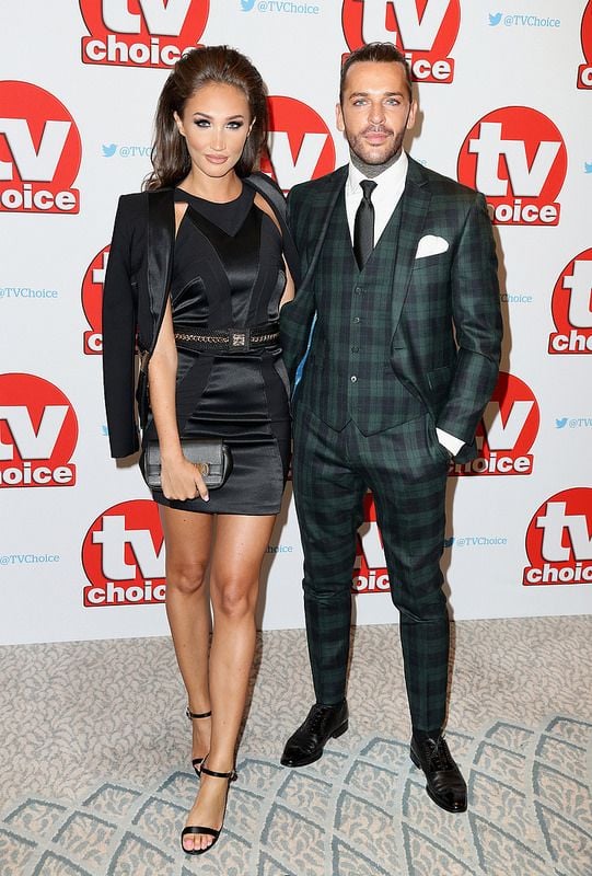 Megan McKenna and Pete Wicks arrive for the TV Choice Awards at The Dorchester on September 5, 2016 in London, England. (Photo by Chris Jackson/Getty Images)