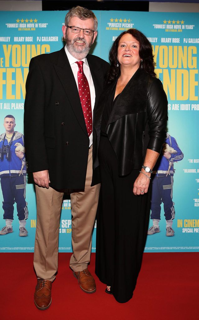 Martin Walley and Jackie Walley at the Irish premiere screening of The Young Offenders at Cineworld, Dublin
(Photo by Brian McEvoy).