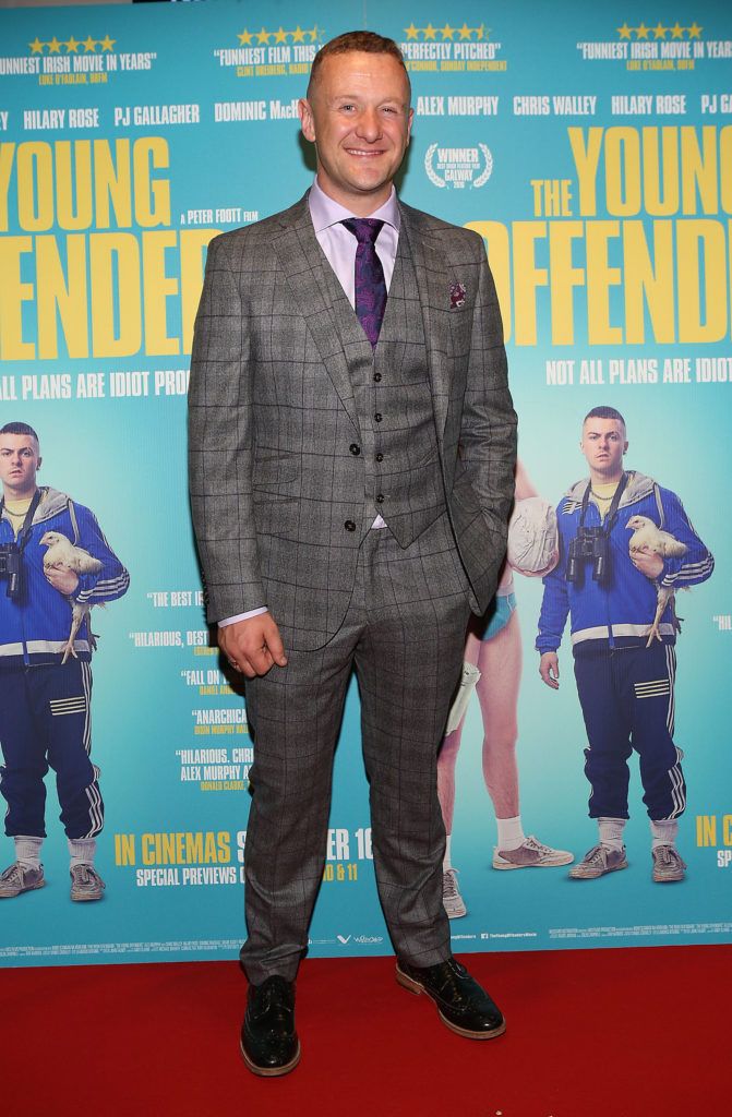 Pj Gallagher at the Irish premiere screening of The Young Offenders at Cineworld, Dublin
(Photo by Brian McEvoy).