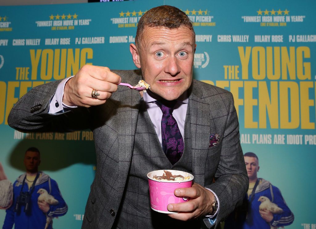 Pj Gallagher at the Irish premiere screening of The Young Offenders at Cineworld, Dublin
(Photo by Brian McEvoy).