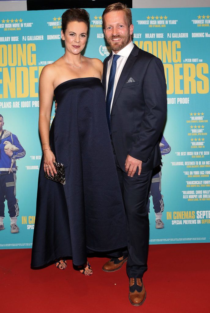 Hilary Rose and Peter Foott at the Irish premiere screening of The Young Offenders at Cineworld, Dublin
(Photo by Brian McEvoy).