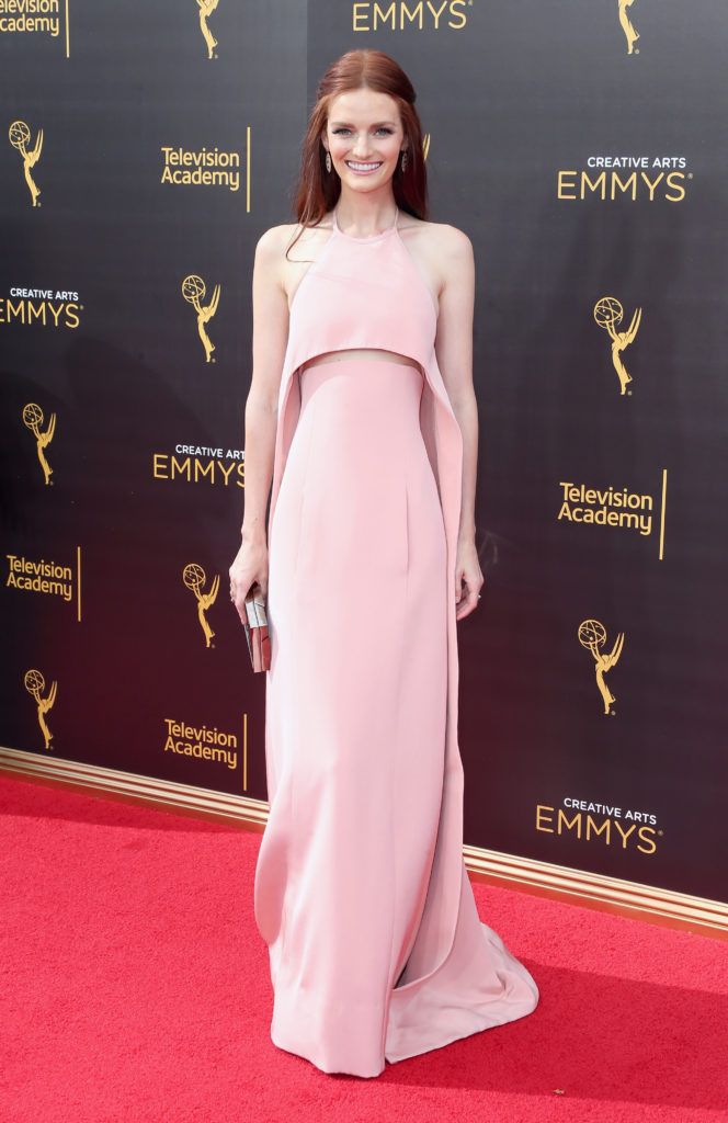 LOS ANGELES, CA - SEPTEMBER 10:  Actress Lydia Hearst attends the 2016 Creative Arts Emmy Awards at Microsoft Theater on September 10, 2016 in Los Angeles, California.  (Photo by Frederick M. Brown/Getty Images)