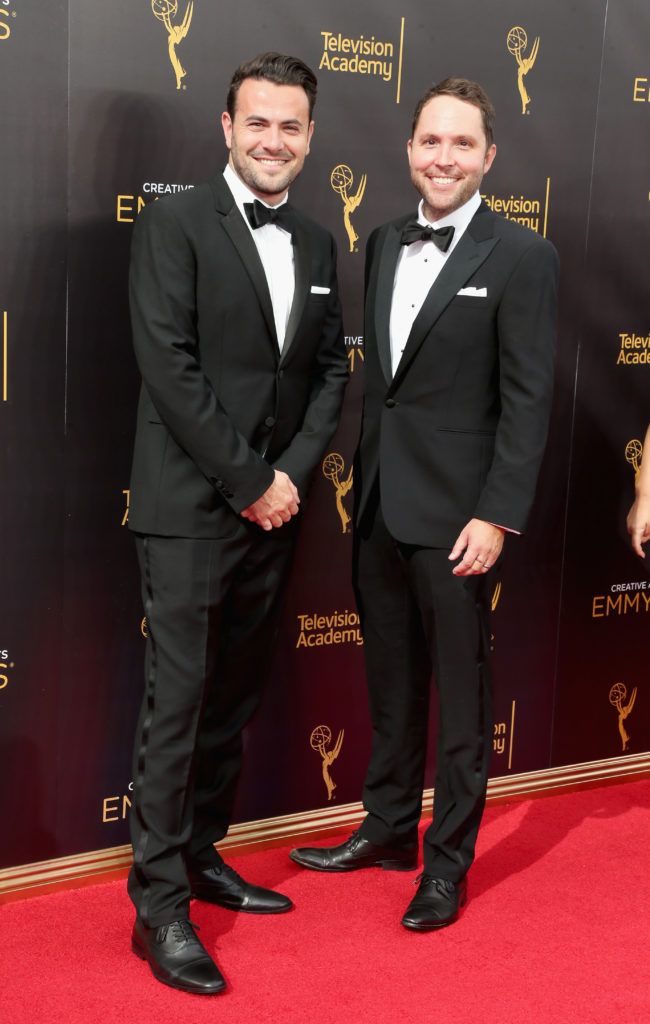 LOS ANGELES, CA - SEPTEMBER 10:  Producers Ben Winston and Rob Crabbe attend the 2016 Creative Arts Emmy Awards at Microsoft Theater on September 10, 2016 in Los Angeles, California.  (Photo by Frederick M. Brown/Getty Images)