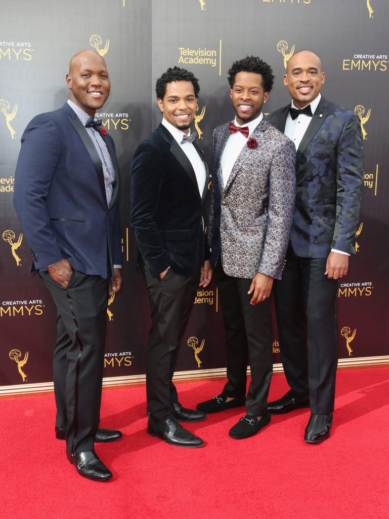 LOS ANGELES, CA - SEPTEMBER 10:  Musicians Sons of Serendip attend the 2016 Creative Arts Emmy Awards at Microsoft Theater on September 10, 2016 in Los Angeles, California.  (Photo by Frederick M. Brown/Getty Images)