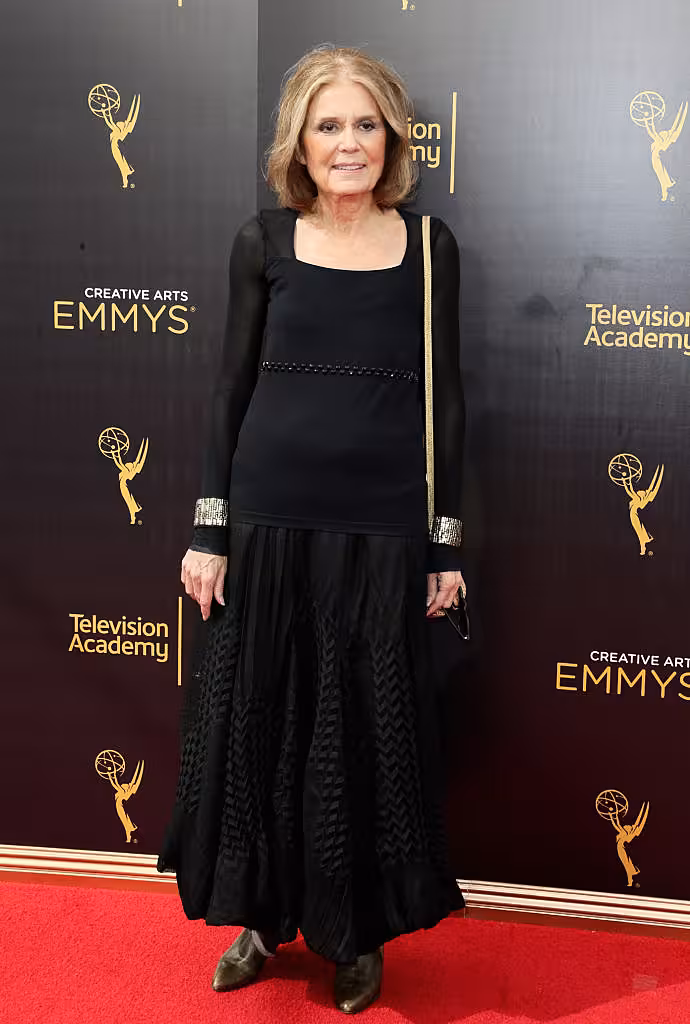 LOS ANGELES, CA - SEPTEMBER 11:  Journalist Gloria Steinem attends the 2016 Creative Arts Emmy Awards at Microsoft Theater on September 11, 2016 in Los Angeles, California.  (Photo by Frederick M. Brown/Getty Images)