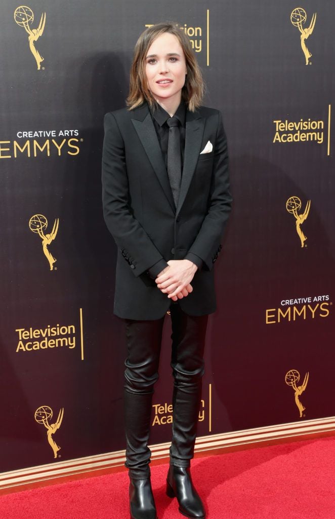 LOS ANGELES, CA - SEPTEMBER 11:  Actress Ellen Page attends the 2016 Creative Arts Emmy Awards at Microsoft Theater on September 11, 2016 in Los Angeles, California.  (Photo by Frederick M. Brown/Getty Images)