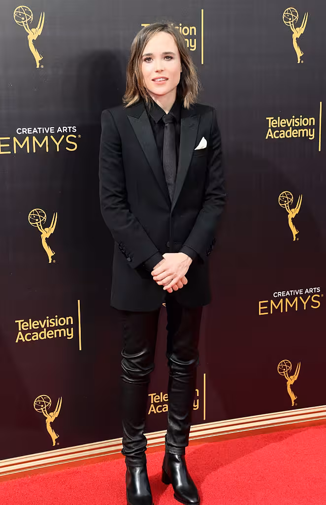 LOS ANGELES, CA - SEPTEMBER 11:  Actress Ellen Page attends the 2016 Creative Arts Emmy Awards at Microsoft Theater on September 11, 2016 in Los Angeles, California.  (Photo by Frederick M. Brown/Getty Images)