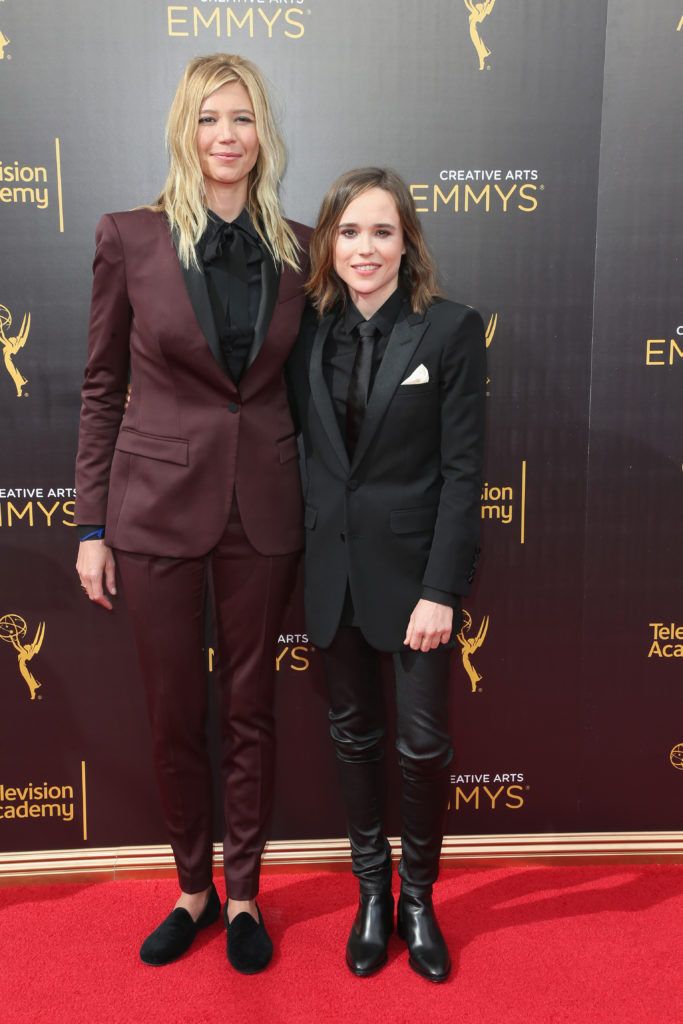 LOS ANGELES, CA - SEPTEMBER 11:  Ian Daniel and actress Ellen Page attend the 2016 Creative Arts Emmy Awards at Microsoft Theater on September 11, 2016 in Los Angeles, California.  (Photo by Frederick M. Brown/Getty Images)