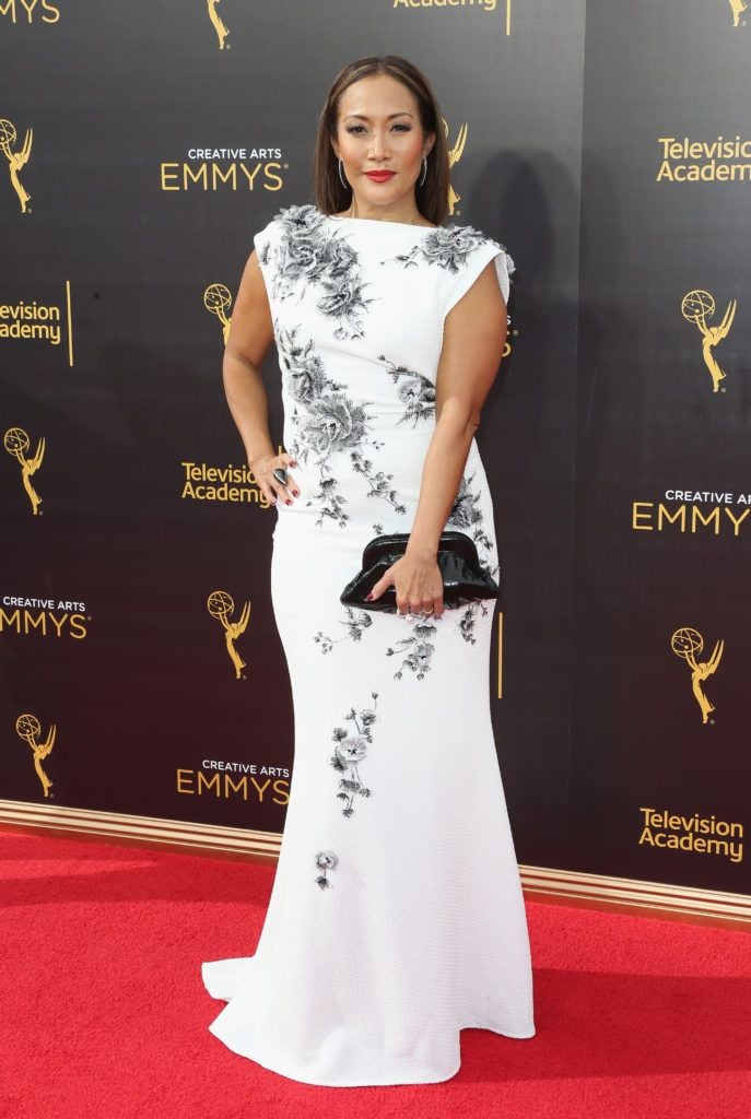 LOS ANGELES, CA - SEPTEMBER 11:  TV personality Carrie Ann Inaba attends the 2016 Creative Arts Emmy Awards at Microsoft Theater on September 11, 2016 in Los Angeles, California.  (Photo by Frederick M. Brown/Getty Images)