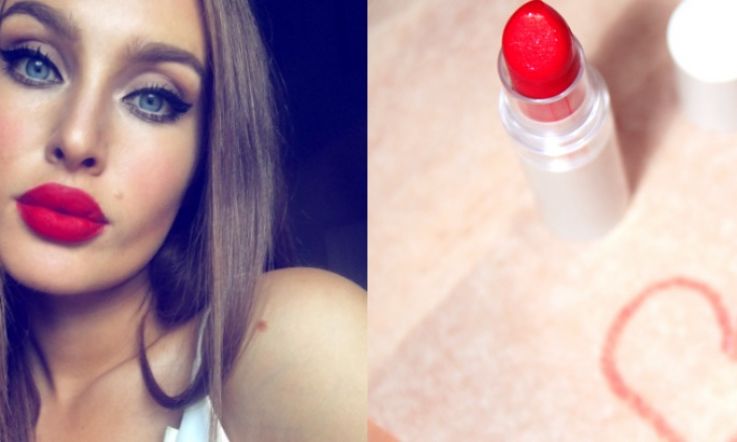 Essential handbag hero: Roz Purcell sports the red lipstick that Irish women love