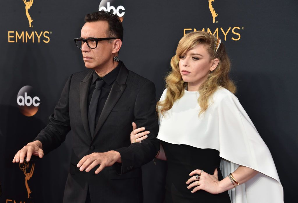 Actors Fred Armisen (L) and Natasha Lyonne attend the 68th Annual Primetime Emmy Awards at Microsoft Theater on September 18, 2016 in Los Angeles, California.  (Photo by Alberto E. Rodriguez/Getty Images)