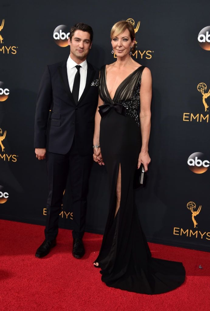 Philip Joncas (L) and actress Allison Janney attend the 68th Annual Primetime Emmy Awards at Microsoft Theater on September 18, 2016 in Los Angeles, California.  (Photo by Alberto E. Rodriguez/Getty Images)