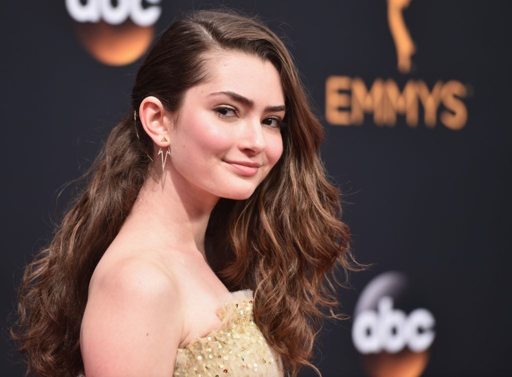 Actress Emily Robinson attends the 68th Annual Primetime Emmy Awards at Microsoft Theater on September 18, 2016 in Los Angeles, California.  (Photo by Alberto E. Rodriguez/Getty Images)
