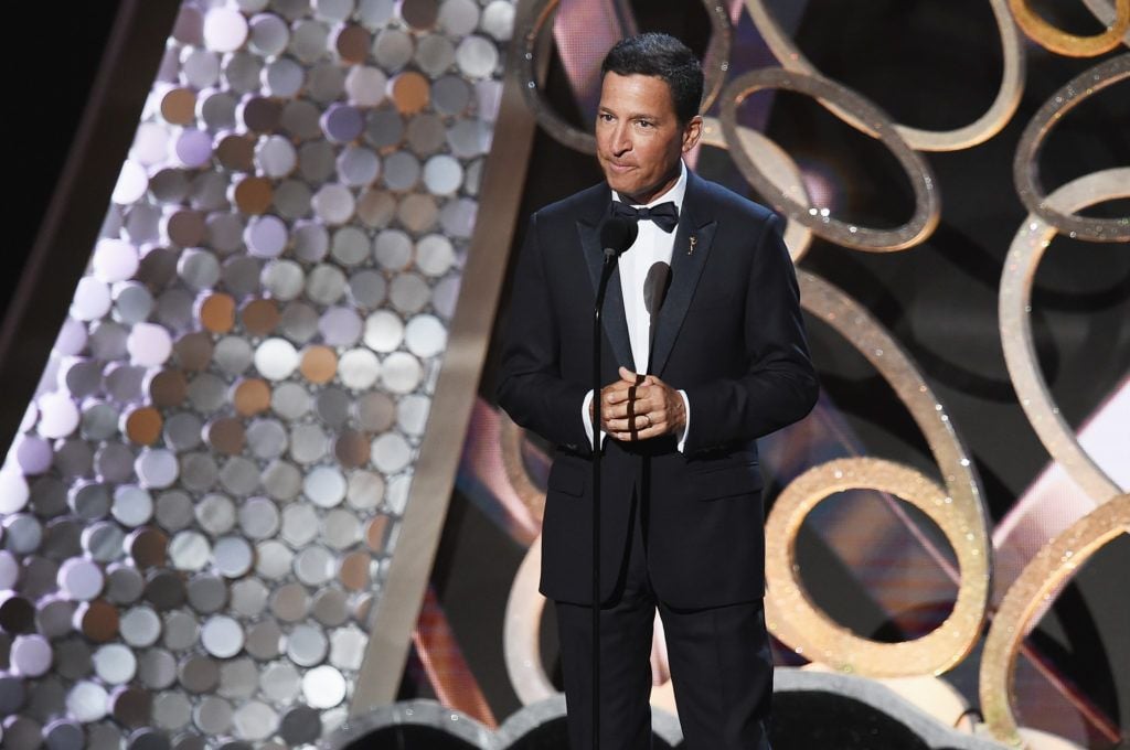 Television Academy Chairman & CEO Bruce Rosenblum speaks onstage during the 68th Annual Primetime Emmy Awards at Microsoft Theater on September 18, 2016 in Los Angeles, California.  (Photo by Kevin Winter/Getty Images)