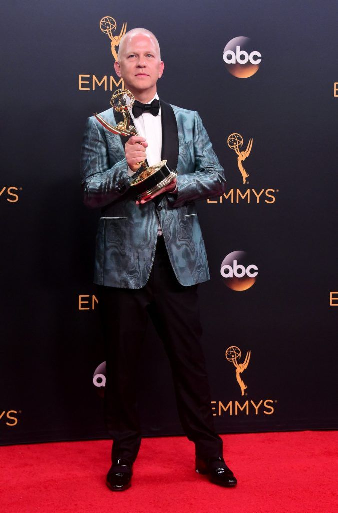 Producer Ryan Murphy, winner of the Outstanding Limited Series award for 'The People vs. OJ Simpson: American Crime Story,' poses during the 68th Emmy Awards on September 18, 2016 at the Microsoft Theatre in downtown Los Angeles.  / AFP / FREDERIC J BROWN (Photo FREDERIC J BROWN/AFP/Getty Images)