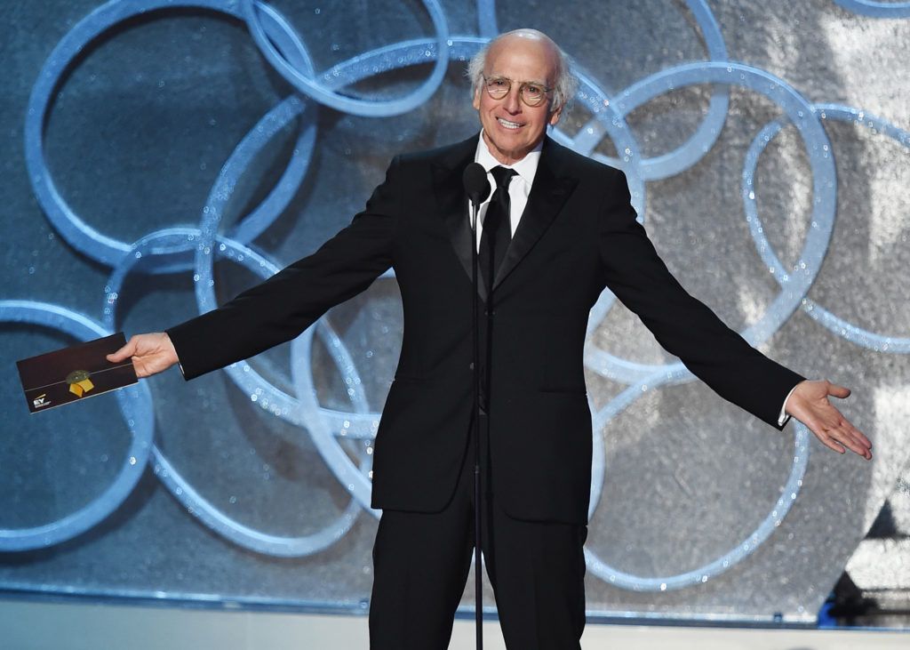 Actor/writer Larry David speaks onstage during the 68th Annual Primetime Emmy Awards at Microsoft Theater on September 18, 2016 in Los Angeles, California.  (Photo by Kevin Winter/Getty Images)