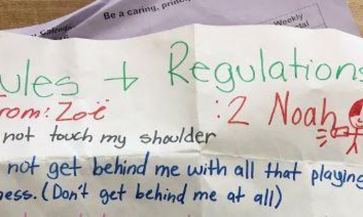 This 10-year-old girl's rules for a boy in her class are the rules we all need for dating