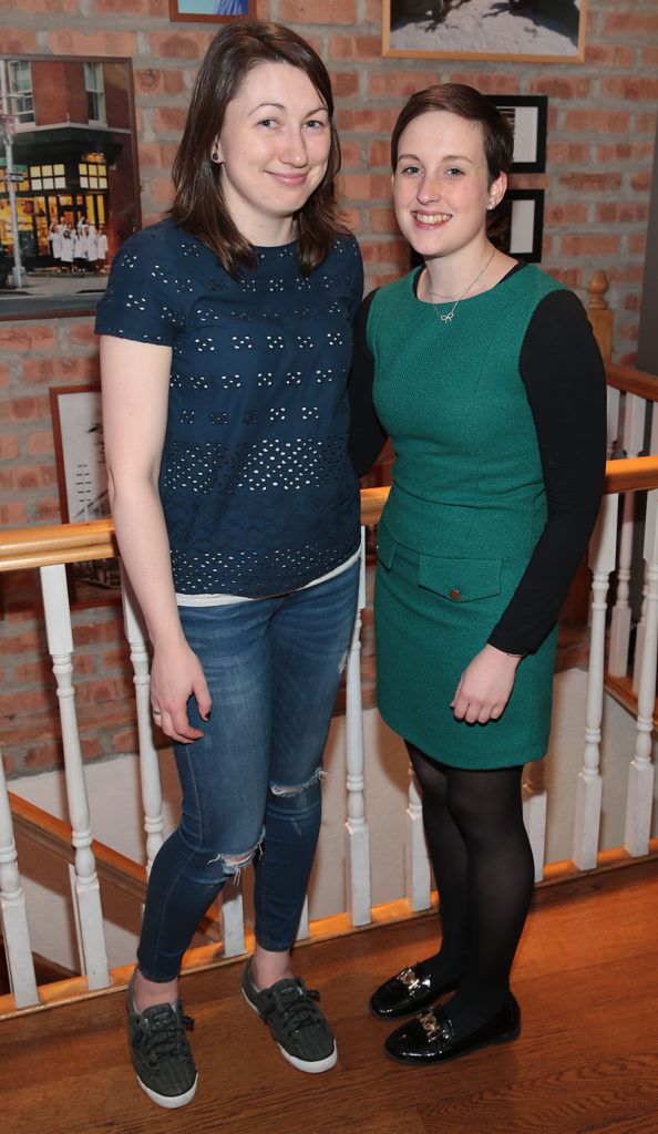 Amy Lyons and Louise Guiney pictured at the Kiehls reception to launch The Temple Street Hospital Route 66 Challenge at Kiehls on Wicklow Street Dublin. Picture: Brian McEvoy