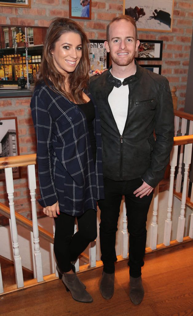 Georgie Chambers and Brendab O Loughlin  pictured at the Kiehls reception to launch The Temple Street Hospital Route 66 Challenge at Kiehls on Wicklow Street Dublin. Picture: Brian McEvoy