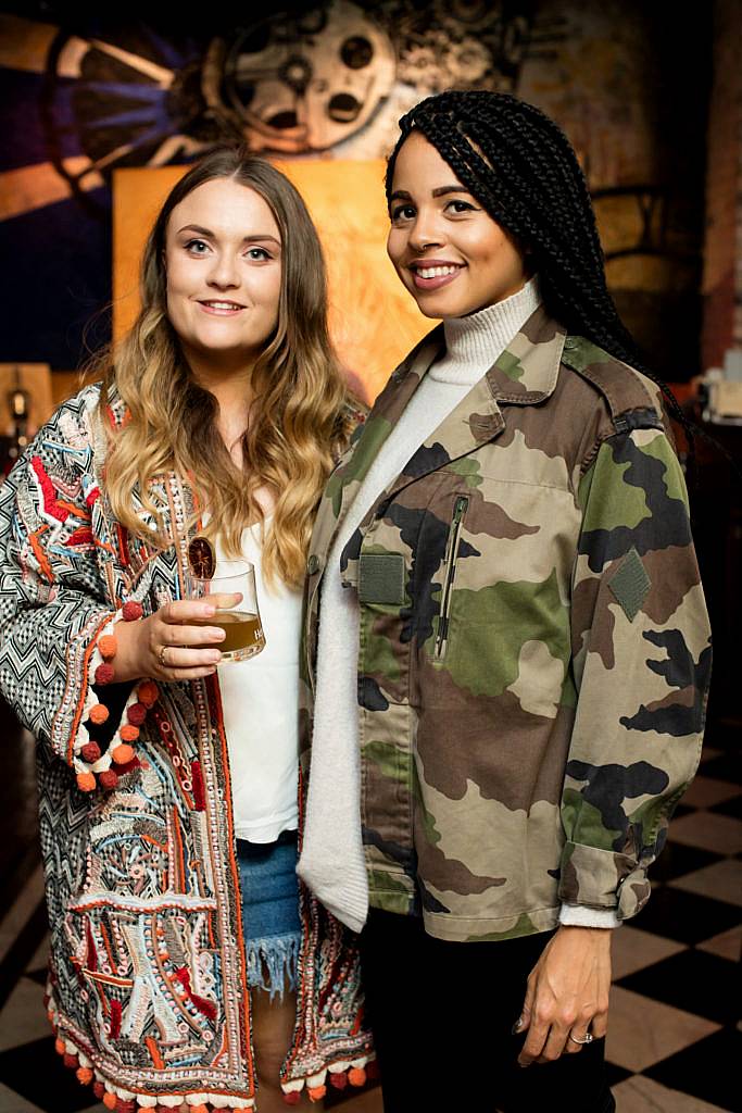 Ciara McCaughey and Elizabeth Jones pictured at the launch of Hennessy by Scott Campbell in Camden Exchange. Photo: Anthony Woods