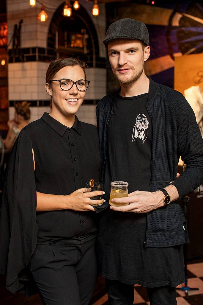 Sarah Hanrahan and Sean McNamee pictured at the launch of Hennessy by Scott Campbell in Camden Exchange. Photo: Anthony Woods