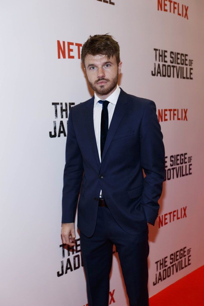 Pictured at The Siege of Jadotville Special Screening, Savoy Cinema, Dublin,19th September 2016 is Ronan Raftery who plays John 'The Hunk' Gorman. Picture Andres Poveda / Netflix