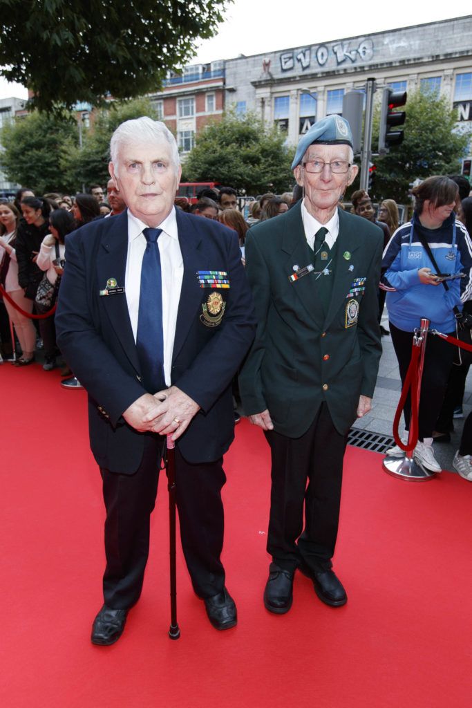 Pictured at The Siege of Jadotville Special Screening, Savoy Cinema, Dublin,19th September 2016 is Michael Tighe and Tom Cunningham. Picture Andres Poveda / Netflix
