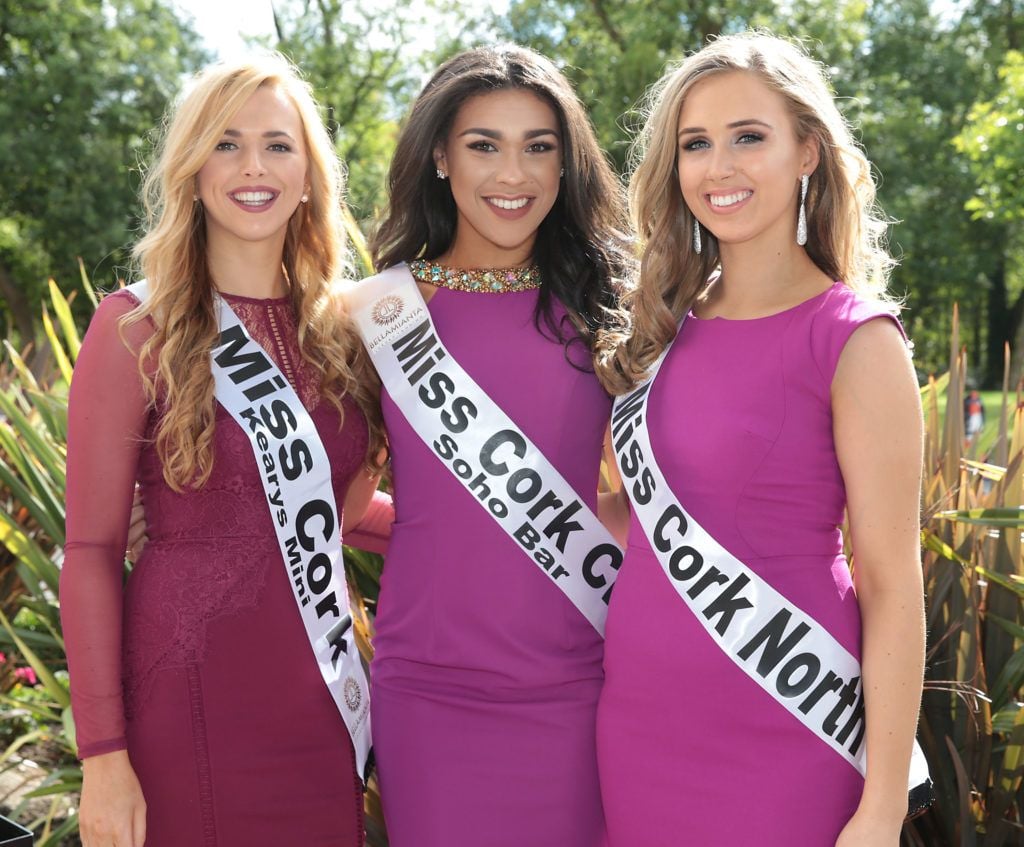 Orla Clancy, Bailey Olliffe and Amy Barry pictured at the preview of finalists for in the Miss Ireland 2016 Competition (Pictures by Brian McEvoy).