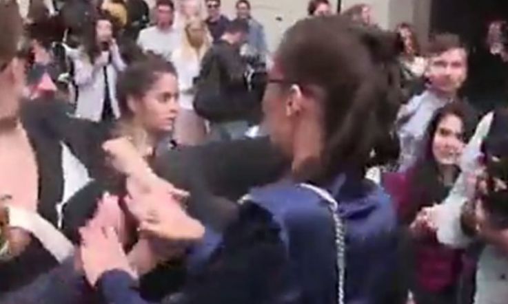 Furious Gigi Hadid fights off stranger that manhandles her at Milan Fashion Show