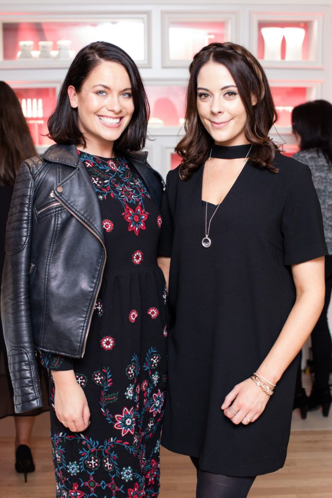 Yasmin Mansour and Michelle McGrath pictured at the Pandora Christmas press event which celebrated the launch of the new winter 2016 collection, held at PANDORA's flagship store on Grafton Street on Thursday, 22 September (Photo by Anthony Woods).
