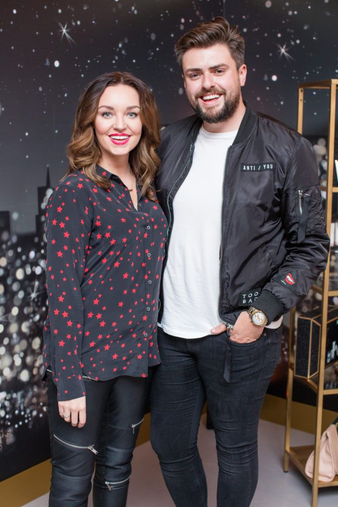 Ellen Kavanagh Jones & James Butler pictured on Wednesday, 21st September 2016 at the exclusive Boots Christmas preview event in the RHA Gallery in Dublin, hosted by Gillian Hennessy, Head of Marketing for Boots Ireland. Guests, including well known beauty media, bloggers and influencers enjoyed a selection of canapés while being treated to a sneak peek of the fabulous range of luxury beauty gifts coming to Boots stores across Ireland this Christmas. Photo: Anthony Woods