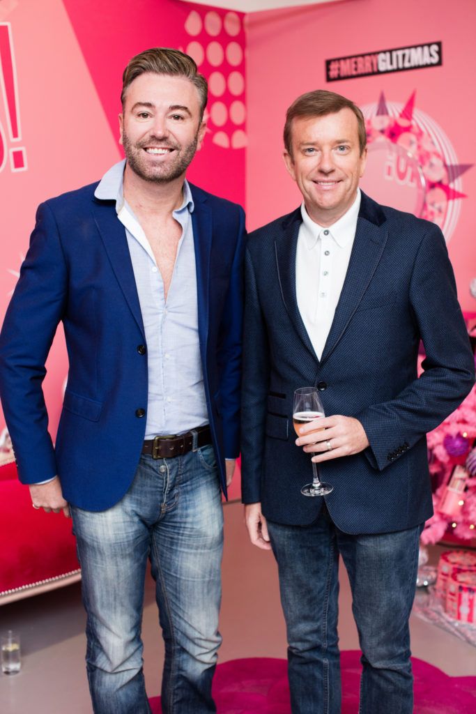 Karl Broderick & Alan Hughes pictured on Wednesday, 21st September 2016 at the exclusive Boots Christmas preview event in the RHA Gallery in Dublin, hosted by Gillian Hennessy, Head of Marketing for Boots Ireland. Guests, including well known beauty media, bloggers and influencers enjoyed a selection of canapés while being treated to a sneak peek of the fabulous range of luxury beauty gifts coming to Boots stores across Ireland this Christmas. Photo: Anthony Woods