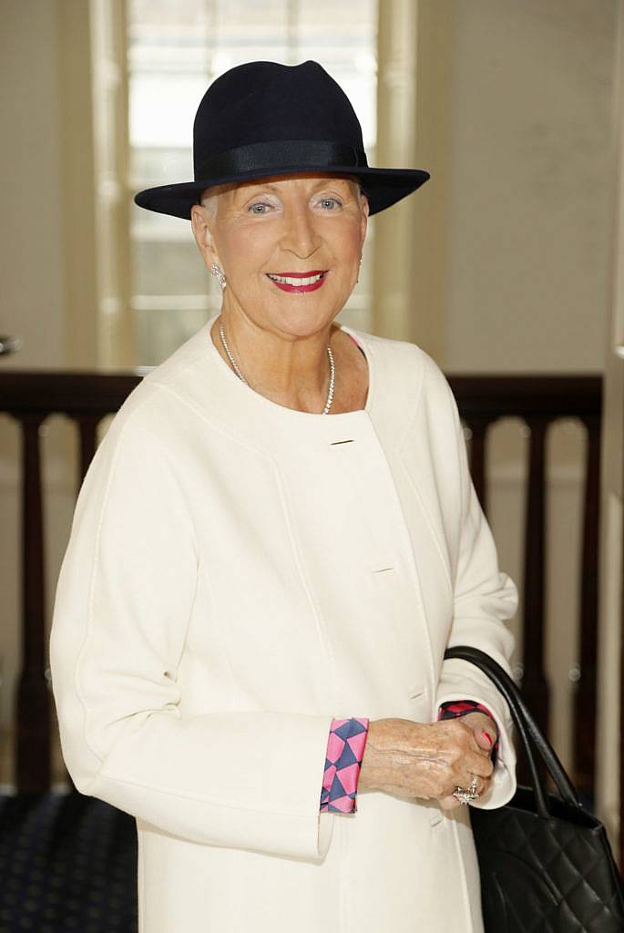 Joan Keoghan at the Irish Fashion Exposure Autumn Winter show held in the Stephens Green Hibernian Club-photo Kieran Harnett