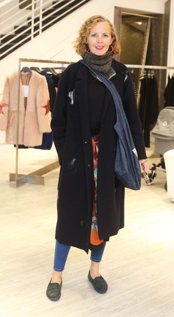 Sonya Lennon pictured in Dunnes Stores on Grafton Street at the launch of Joanne Hynes first collection for Irish retailer Dunnes Stores this morning. Photo Leon Farrell/Photocall Ireland.