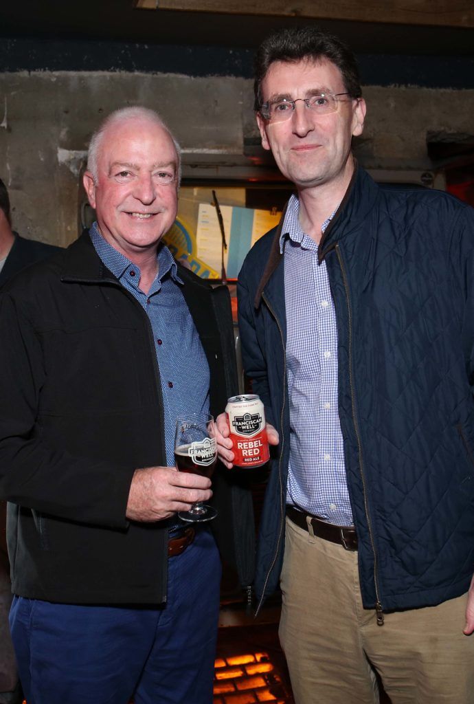 Mick Dooley and John Kelly, pictured at the launch of Franciscan Well Craft Cans Range. Pic. Robbie Reynolds