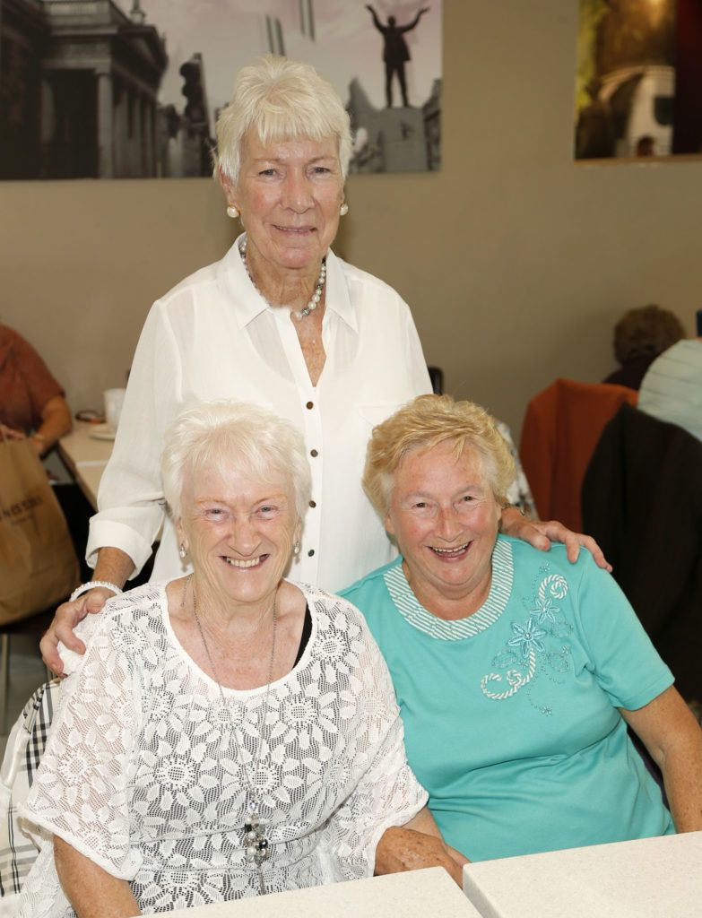 Anne Ryan, Kathleen Cunningham and Marie Shilling at the Life Made Fabulous Fashion show hosted by Dublin City Council and Debenhams Ireland, organised as part of Dublin City Council's Social Inclusion Week-photo Kieran Harnett