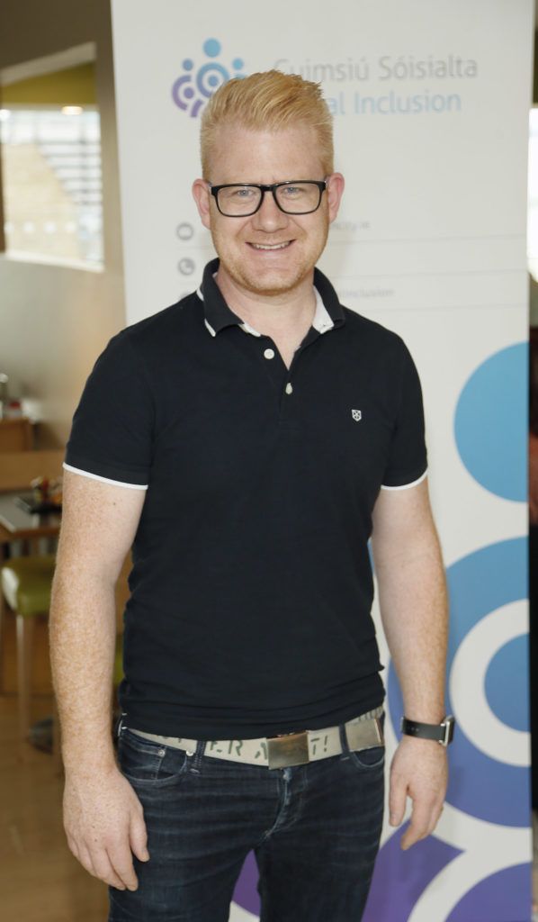 DJ Stephen Copoer at the Life Made Fabulous Fashion show hosted by Dublin City Council and Debenhams Ireland, organised as part of Dublin City Council's Social Inclusion Week-photo Kieran Harnett