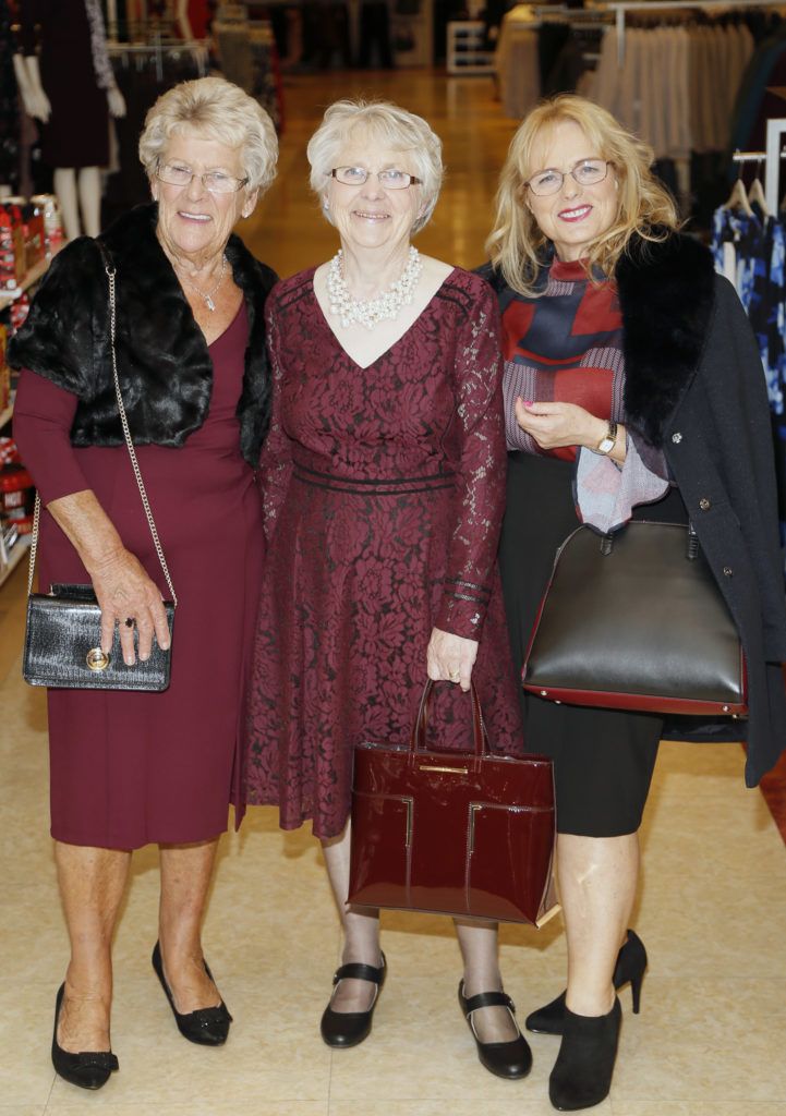 Marie Nolan, Marie Gorman and Olive Tucker at the Life Made Fabulous Fashion show hosted by Dublin City Council and Debenhams Ireland, organised as part of Dublin City Council's Social Inclusion Week-photo Kieran Harnett