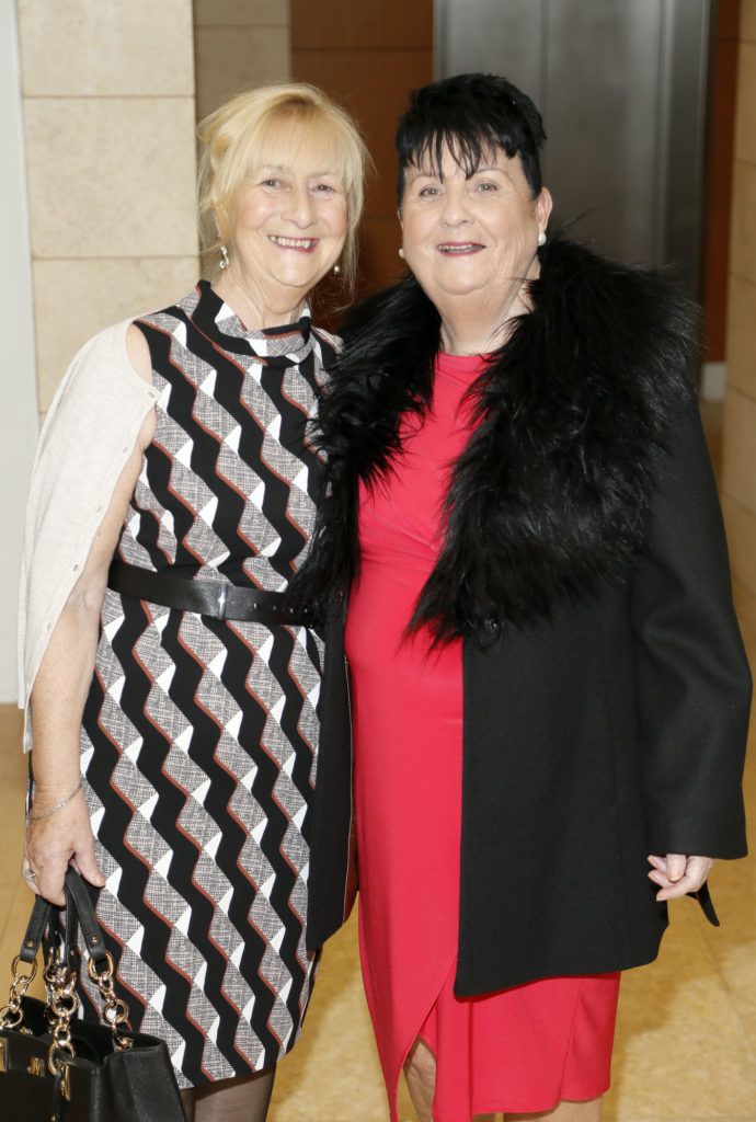 Pauline McCarthy and Christina Greaves at the Life Made Fabulous Fashion show hosted by Dublin City Council and Debenhams Ireland, organised as part of Dublin City Council's Social Inclusion Week-photo Kieran Harnett