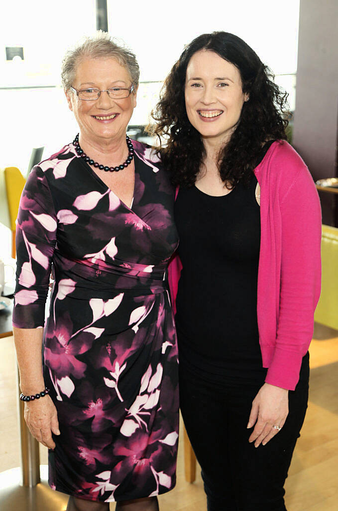 Margaret McDermott and Aoife Delaney at the Life Made Fabulous Fashion show hosted by Dublin City Council and Debenhams Ireland, organised as part of Dublin City Council's Social Inclusion Week-photo Kieran Harnett