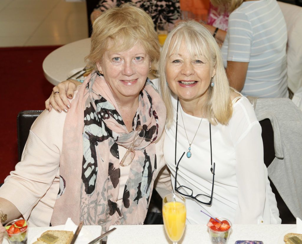 May O'Connell and Veronica Cahill at the Life Made Fabulous Fashion show hosted by Dublin City Council and Debenhams Ireland, organised as part of Dublin City Council's Social Inclusion Week-photo Kieran Harnett